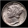 Image 2 : 1941-p Mercury Dime 10c Grades Choice Unc