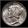 Image 2 : 1942-d Mercury Dime 10c Grades GEM FSB