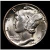 Image 2 : 1944-d Mercury Dime 10c Grades GEM++ FSB