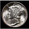 Image 2 : 1942-d Mercury Dime 10c Grades GEM++ FSB