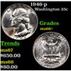 Image 1 : 1946-p Washington Quarter 25c Grades GEM++ Unc