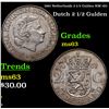 Image 1 : 1961 Netherlands 2-1/2 Gulden KM 185 Grades Select Unc