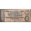 Image 2 : 1864 $10 Confederate Note, T68 Grades AU Details