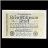 Image 2 : 1923 Germany 10 Millionen Mark Note P# 106C Grades Select AU