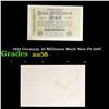 Image 1 : 1923 Germany 10 Millionen Mark Note P# 106C Grades Choice AU/BU Slider