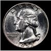 Image 2 : 1953-p Washington Quarter 25c Grades GEM+ Unc