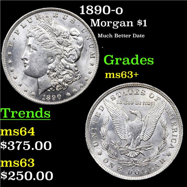 1890-o Morgan Dollar $1 Grades Select+ Unc