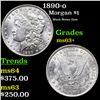 Image 1 : 1890-o Morgan Dollar $1 Grades Select+ Unc