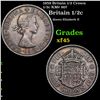 Image 1 : 1959 Britain 1/2 Crown 1/2c KM# 907 Grades xf+