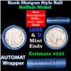 Image 1 : Buffalo Nickel Shotgun Roll in Old Bank Style 'Abbott Coin Counter & Automat' Wrapper 1935 & d Mint 