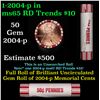 Image 1 : Shotgun Lincoln 1c roll, 2004-p 50 pcs Steel-Strong Wrapper.