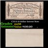 Image 1 : C.S.A 15 dollar Intrest Note Grades Choice AU/BU Slider