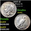 Image 1 : 1927-d Peace Dollar $1 Grades Select Unc