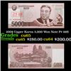 Image 1 : 2009 Upper Korea 5,000 Won Note P# 66S Grades Gem CU