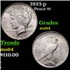 Image 1 : 1923-p Peace Dollar $1 Grades Choice Unc