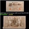 Image 1 : 1910 Imperial Germany 1,000 mark Note P# 45B Grades Choice AU/BU Slider