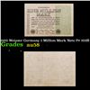 Image 1 : 1923 Weiamr Germany 1 Million Mark Note P# 102B Grades Choice AU/BU Slider