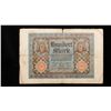 Image 2 : 1920 Weimar Germany 100 Mark Note P# 69A Grades vf+