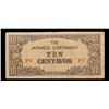 Image 2 : 1942 Philippines Under Japanese occupation 10 Centavo Note P# 104A Grades vf+