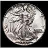 Image 2 : 1941-p Walking Liberty Half Dollar 50c Grades Choice Unc