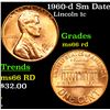 Image 1 : 1960-d Sm Date Lincoln Cent 1c Grades GEM+ Unc RD