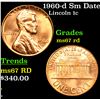 Image 1 : 1960-d Sm Date Lincoln Cent 1c Grades GEM++ Unc RD