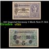 Image 1 : 1917 Imperial Germany 5 Mark Note P: 56A Grades vf+