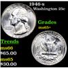 Image 1 : 1946-s Washington Quarter 25c Grades GEM+ Unc