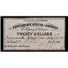 Image 2 : 1861 C.S.A. $20 Intrest Note Grades Select CU