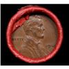 Image 2 : Mixed small cents 1c orig shotgun roll,  Wheat Cent, 1949-p Lincoln Cent other end, Coca Cola Brandt