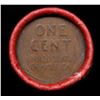 Image 3 : Mixed small cents 1c orig shotgun roll,  Wheat Cent, 1949-p Lincoln Cent other end, Coca Cola Brandt