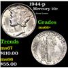 Image 1 : 1944-p Mercury Dime 10c Grades GEM++ Unc