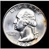 Image 2 : 1942-d Washington Quarter 25c Grades GEM+ Unc