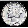 Image 2 : 1942-p Mercury Dime 10c Grades Choice Unc