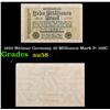Image 1 : 1923 Weimar Germany 10 Millionen Mark P: 106C Grades Choice AU/BU Slider