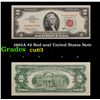 Image 1 : 1963A $2 Red seal United States Note Grades Select CU