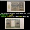 Image 1 : 1922 Imperial Germany 10,000 Mark Note P: 70 Grades Select CU