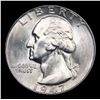 Image 2 : 1947-p Washington Quarter 25c Grades GEM Unc