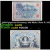 Image 1 : 1908 Imperial Germany 100 Makr Note P: 33A Grades Choice AU/BU Slider