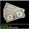 Image 1 : Set of 5 1963-1961A-1974-1969-1977A $1 Federal Reserve Note Grades CU