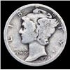 Image 2 : 1918-d Mercury Dime 10c Grades f+