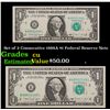 Image 1 : Set of 2 Consecutive 1988A $1 Federal Reserve Note Grades CU