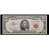 Image 2 : 1963 $5 Red seal United States Note Grades vf++