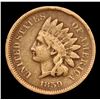Image 2 : 1859 Indian Cent 1c Grades vf+
