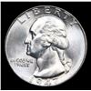 Image 2 : 1947-p Washington Quarter 25c Grades GEM++ Unc