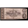 Image 2 : 1863 $10 Confederate Note, T68 Grades Choice AU/BU Slider