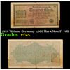 Image 1 : 1922 Weimar Germnay 1,000 Mark Note P: 76B Grades vf+