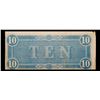 Image 3 : 1864 $10 Confederate Note, T68 Grades Select AU
