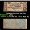 Image 1 : 1864 $10 Confederate Note, T68 Grades vf++