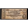 Image 2 : 1864 $10 Confederate Note, T68 Grades vf++
